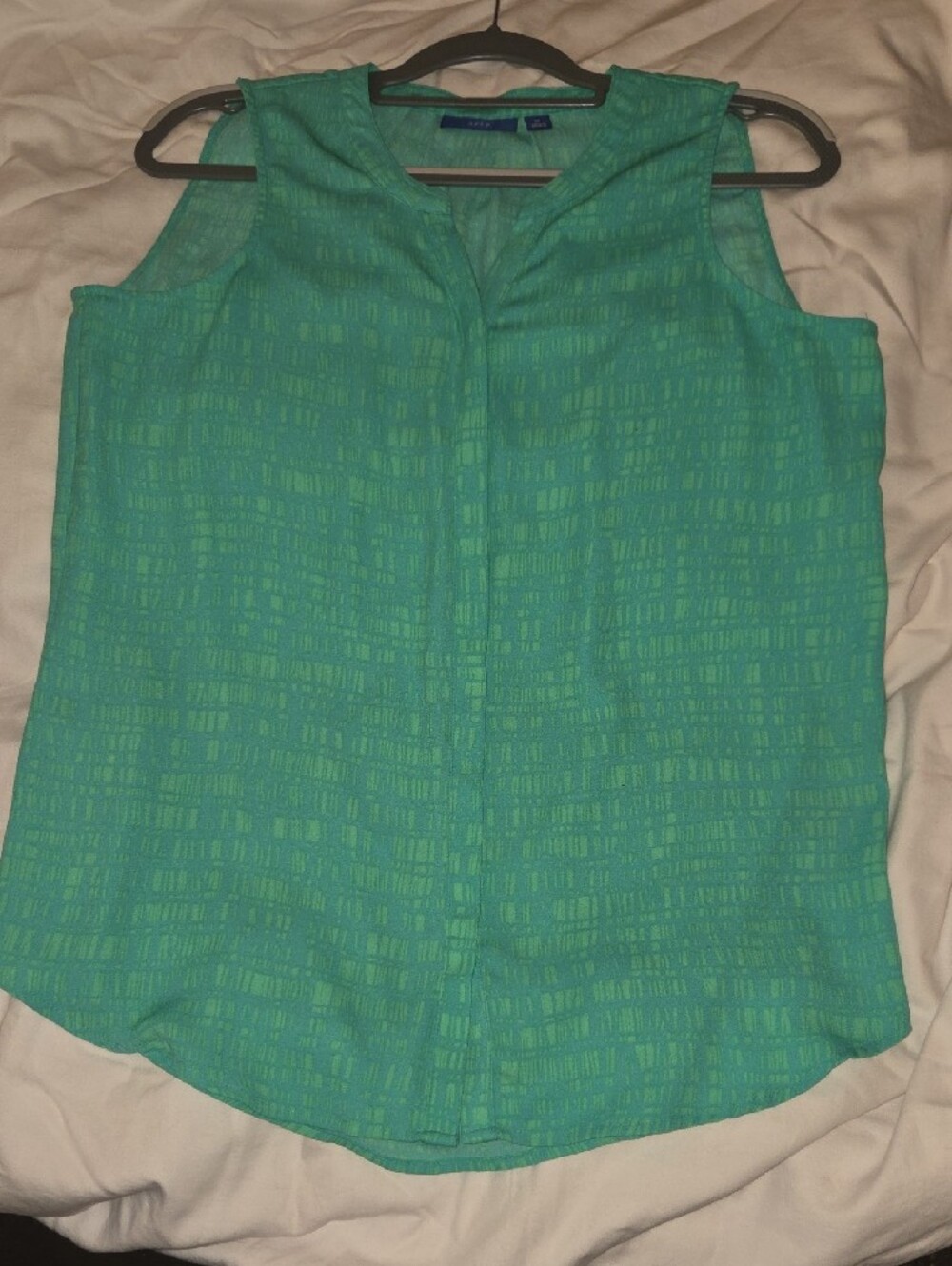 Apt. 9 Turquoise Sleeveless Button-Front Camisole - Picture 3 of 8